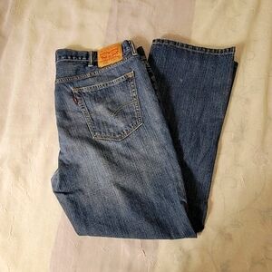 Men's Levi's 559 Dark Wash Jeans Size 44x32